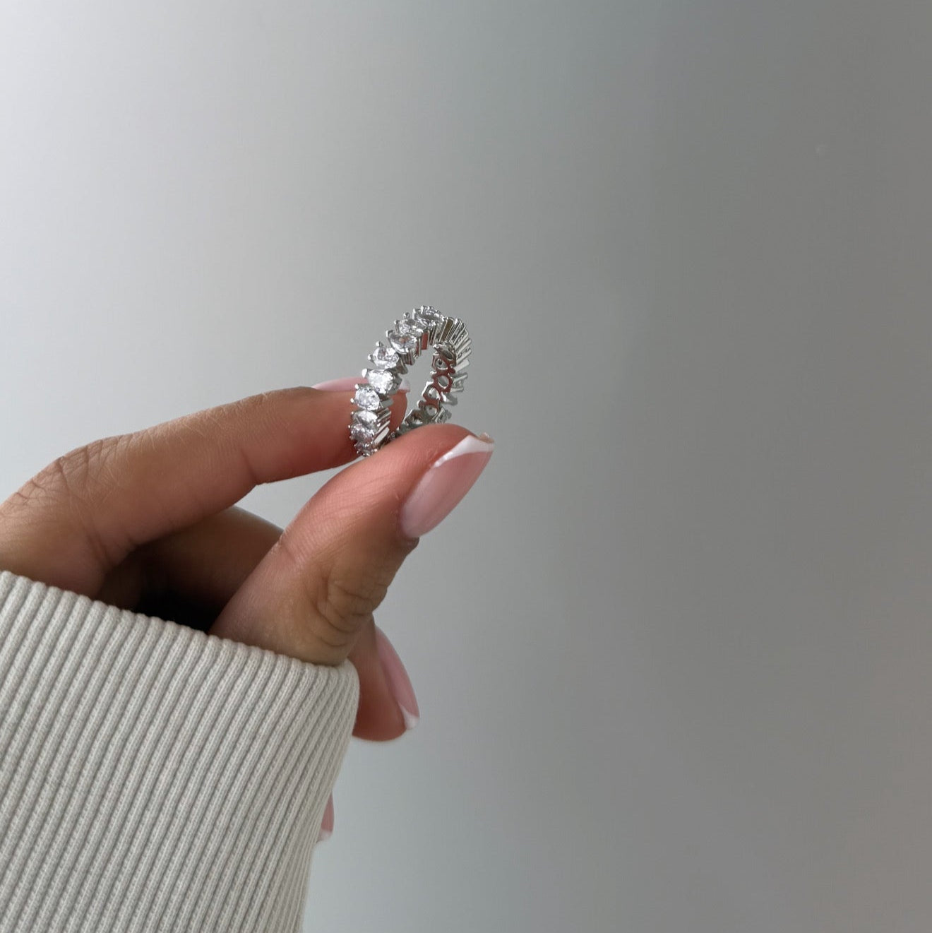 NALAE DIAMOND CUT RING SILVER